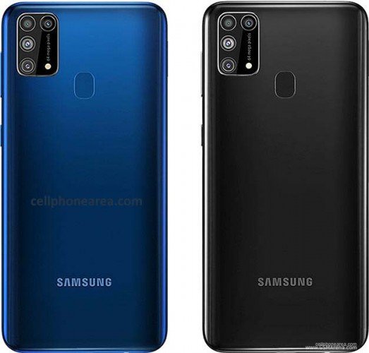 Samsung Galaxy M31 Ocean Blue, Space Black Back