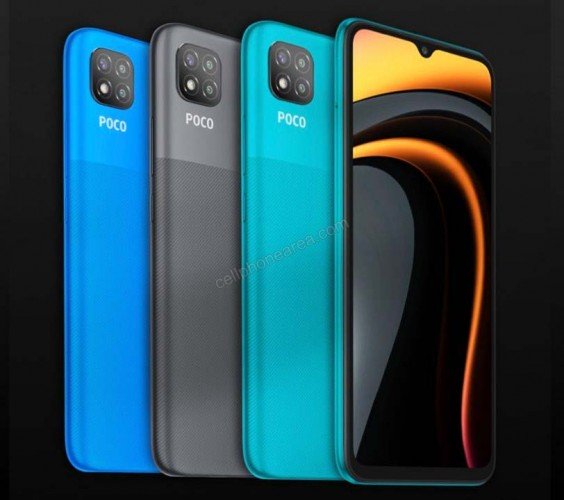 Xiaomi Poco C3 Three Variant Colors Smartphone